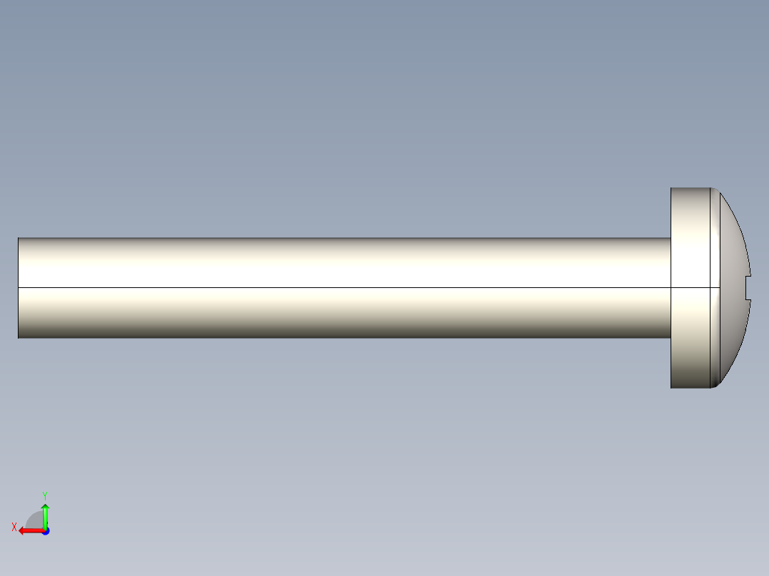 螺丝 M2 x 十字盘头-M2 x 13 Screw head.STEP后视图