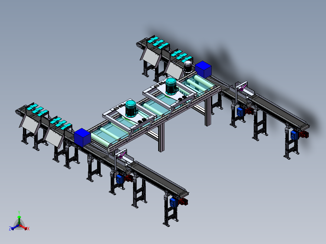 木质板材成型分型机sw17可编辑正等轴测图