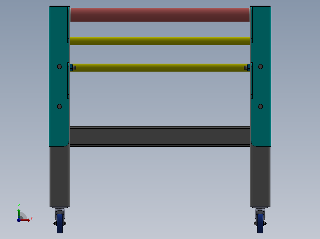 移动式柔性伸缩输送机sw17可编辑前视图