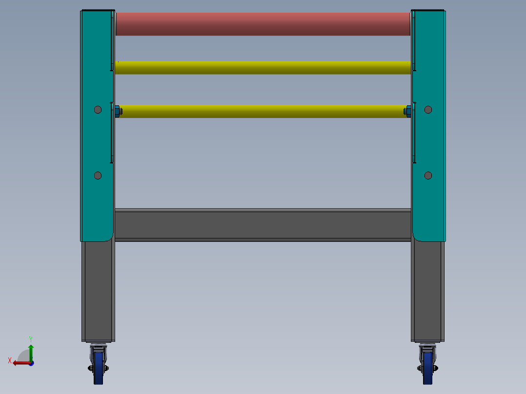 移动式柔性伸缩输送机sw17可编辑后视图