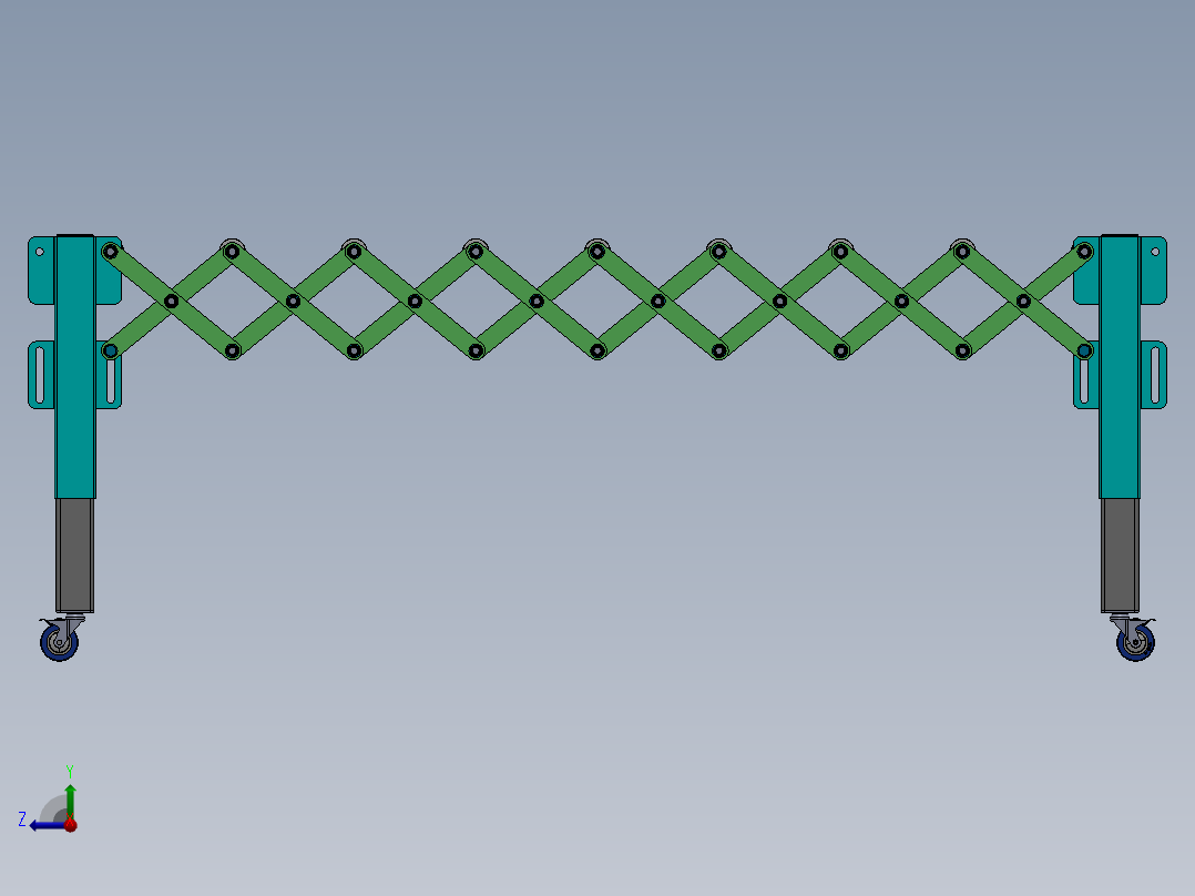 移动式柔性伸缩输送机sw17可编辑右视图