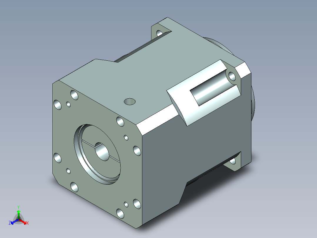 直齿孔PLX220-L1 35-114.3-200-M12.stp正等轴测图