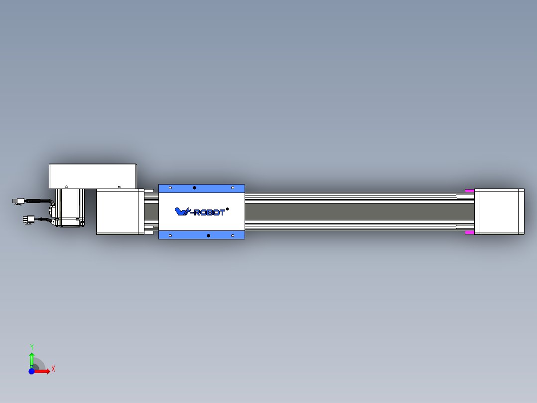 威洛博LB.GB同步带传动--欧规系列GB8-L96-S450-BR-P40前视图