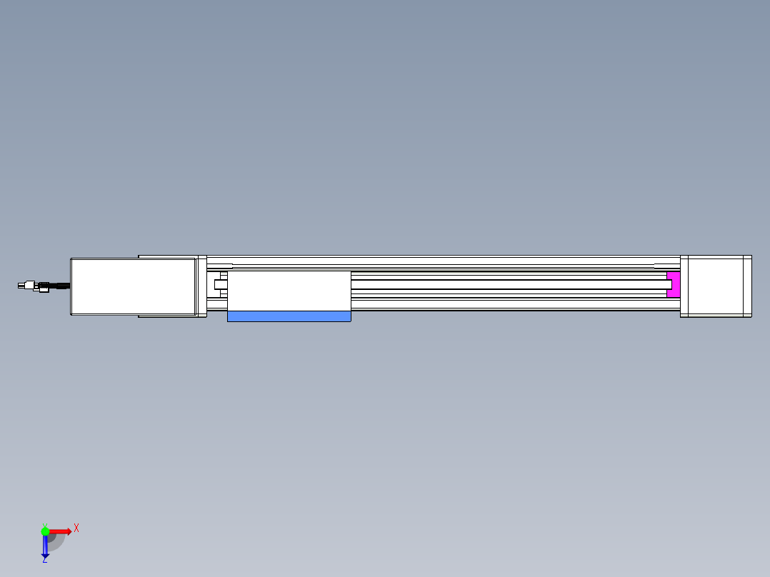 威洛博LB.GB同步带传动--欧规系列GB8-L96-S450-BR-P40俯视图