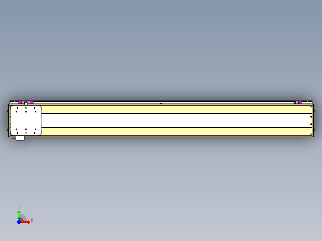 威洛博LC系列3d模型模组LC17E1Y-S1400前视图