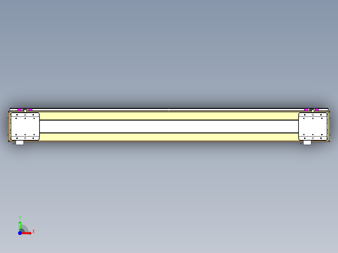 威洛博LC系列3d模型模组2LC17E1Y-S1400前视图