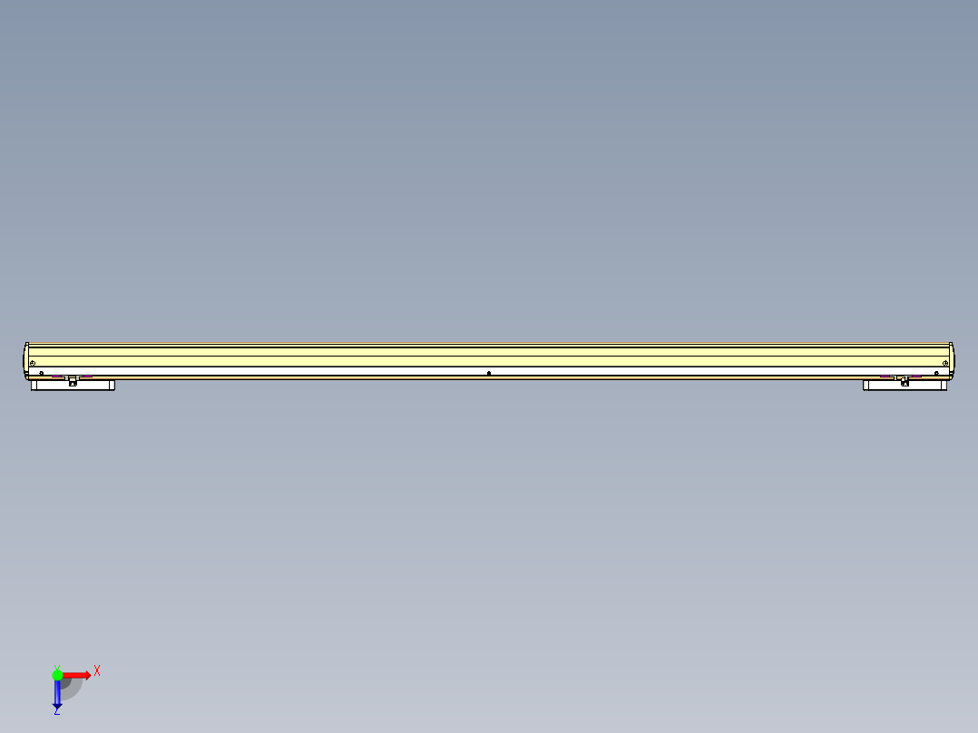 威洛博LC系列3d模型模组2LC17E1Y-S1400俯视图
