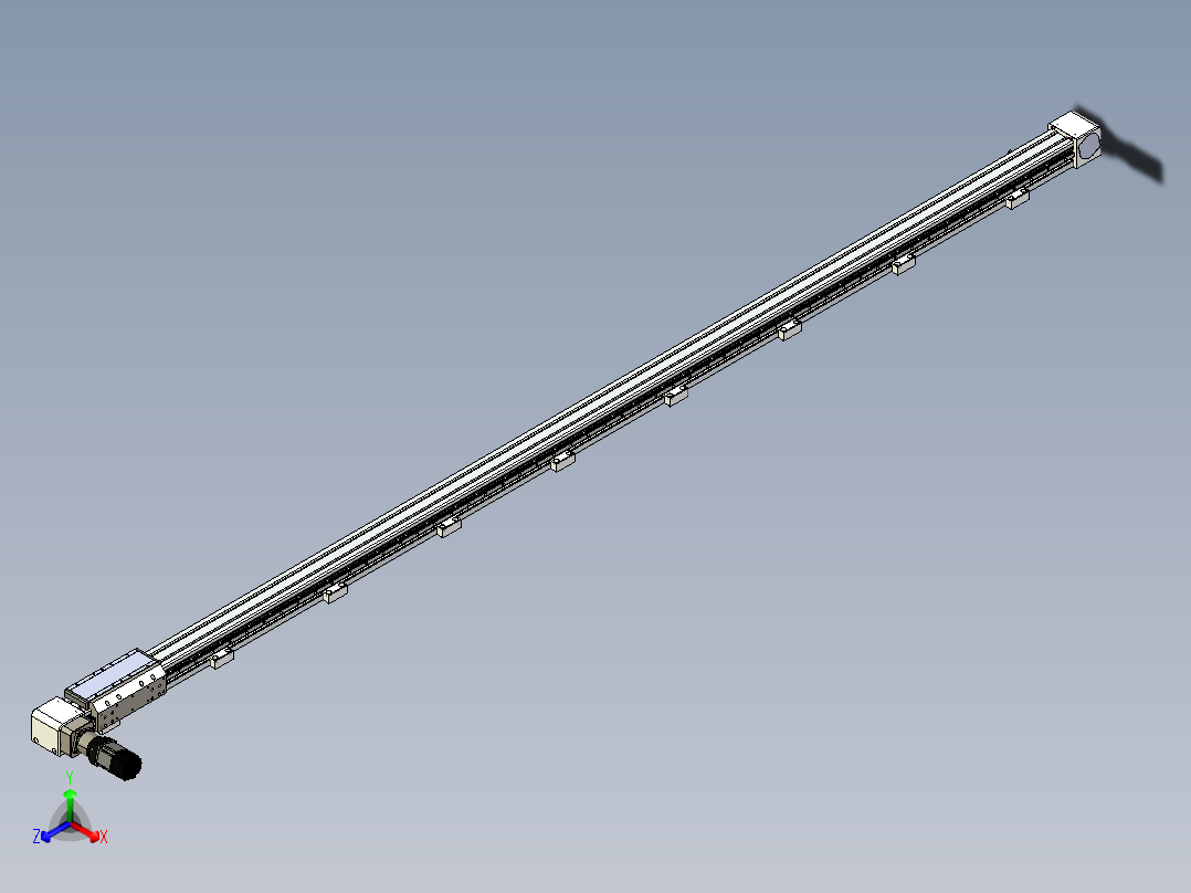 同步带滑台-欧规B8H-L176-S3200-L-ZP40-D3-N5正等轴测图