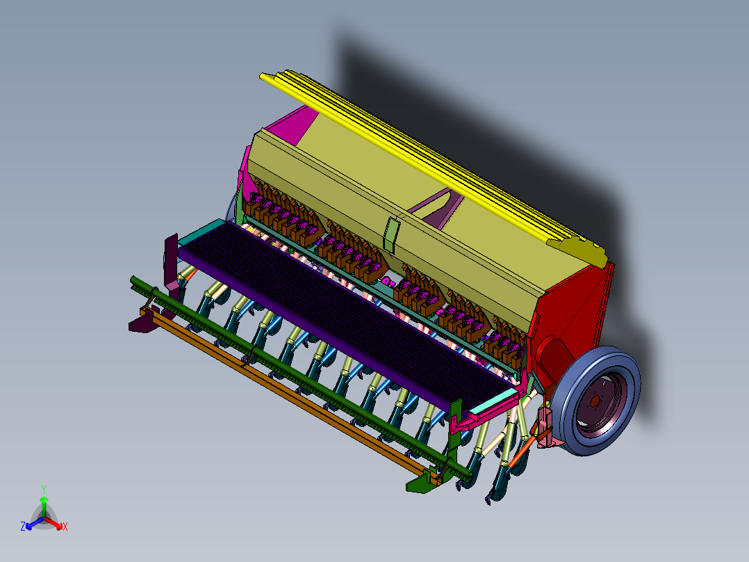 阿玛松悬挂式机械播种机