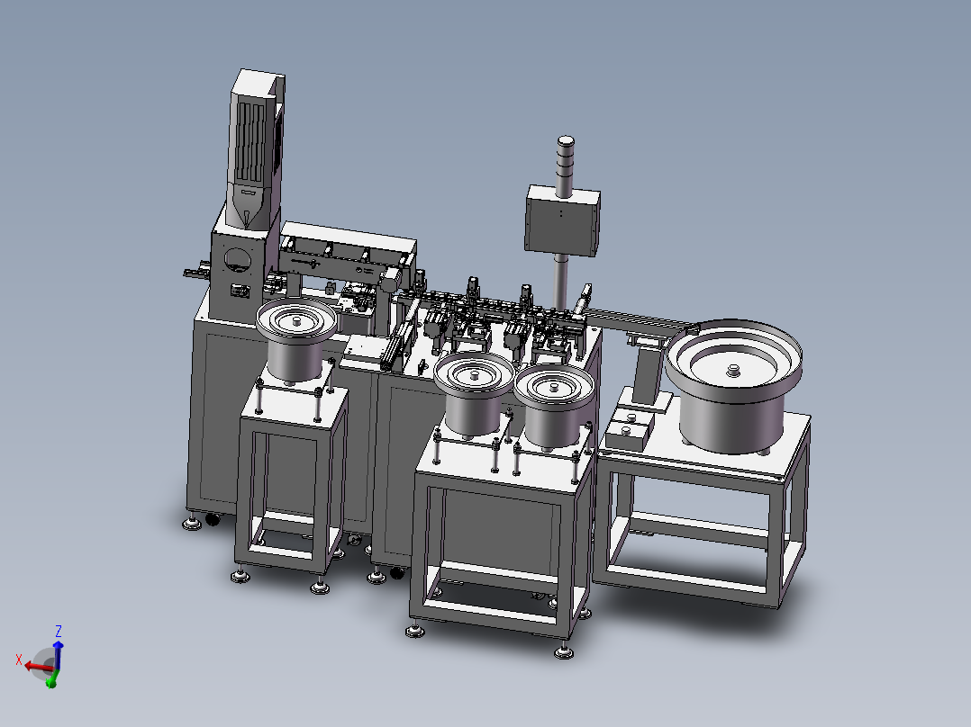 USB端子自动组装机3 自动化设备<span style='color: red'>3D</span>图纸<span style='color: red'>3D</span>模型