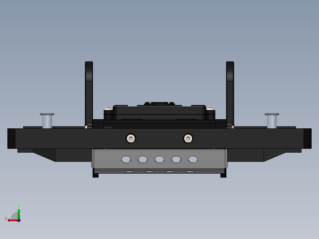 Gelande II D90铝制履带式底盘后视图