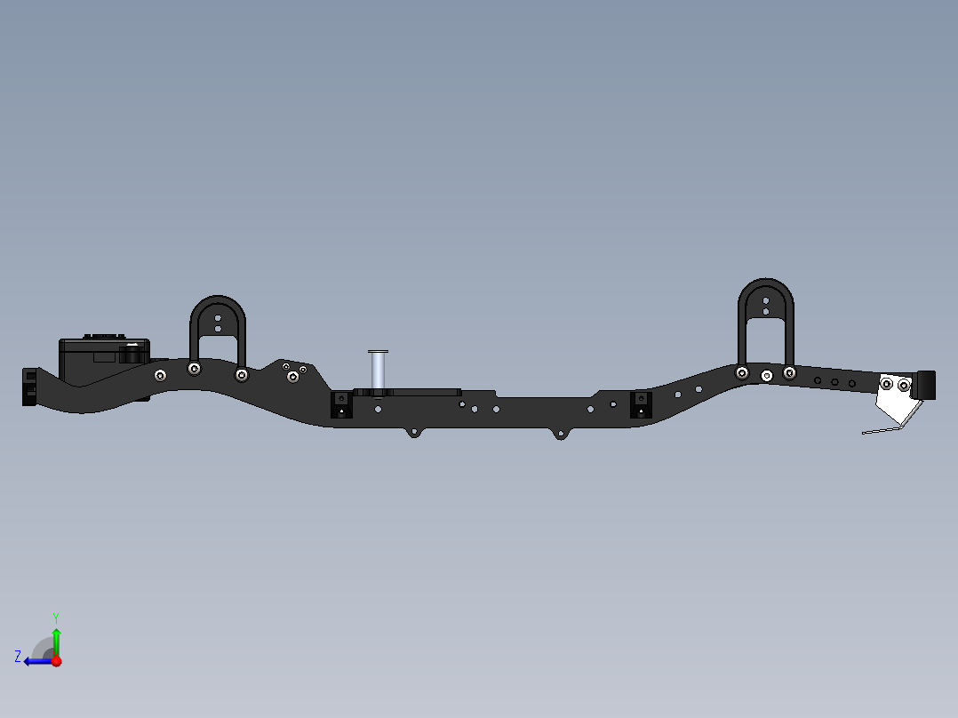 Gelande II D90铝制履带式底盘右视图