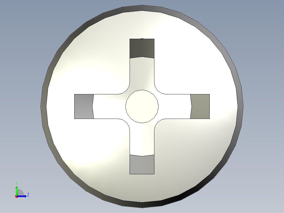 Cross_recessed_head-M5-40-20-4-9-6.stp螺钉-左视图