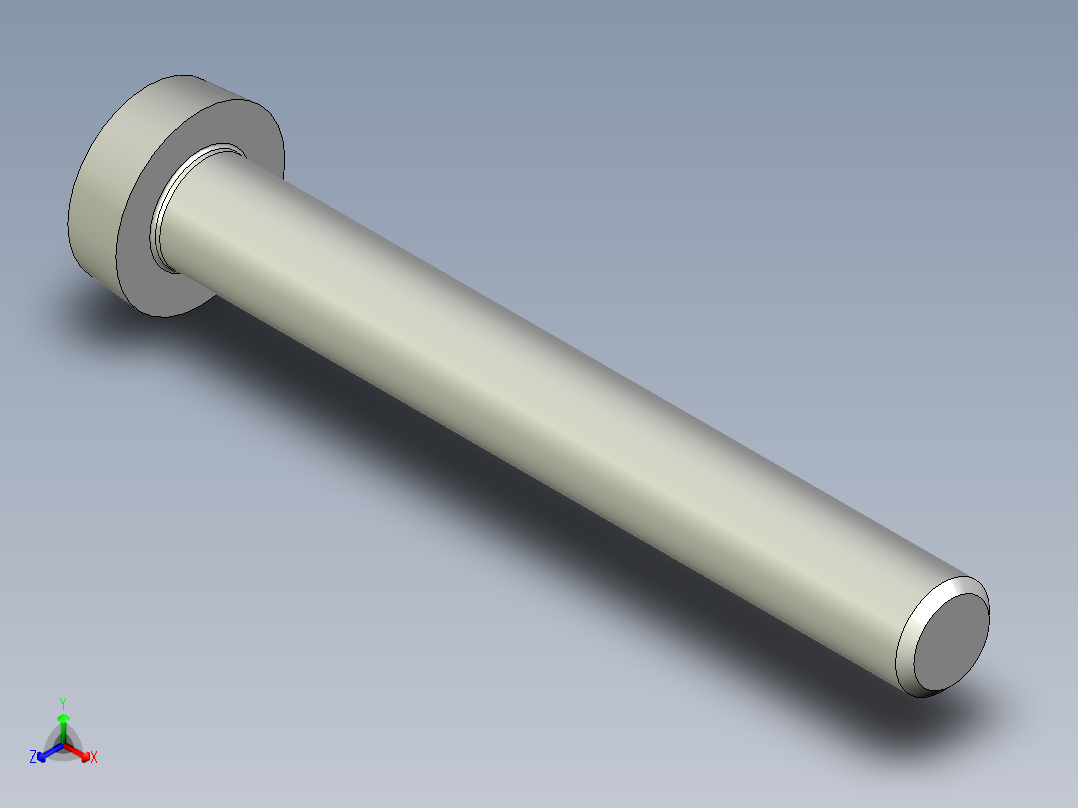 Cross_recessed_head-M5-40-20-4-9-6.stp螺钉-正等轴测图