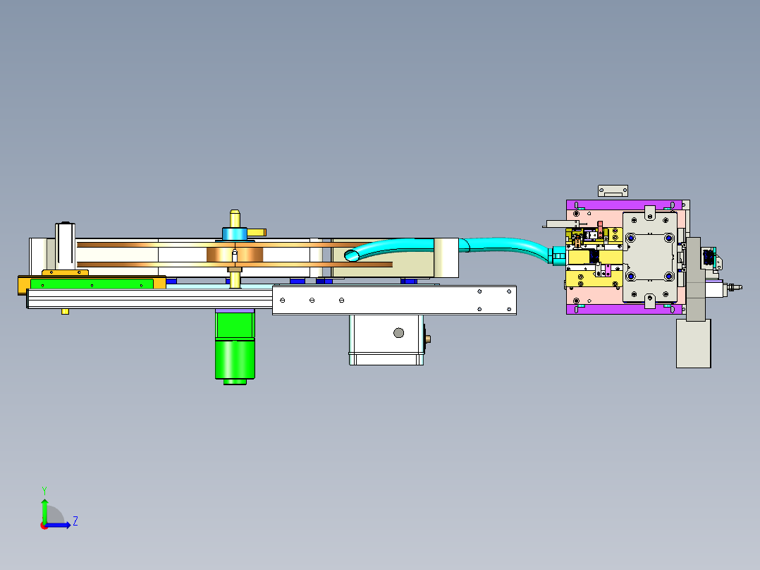 SIM裁切模左视图