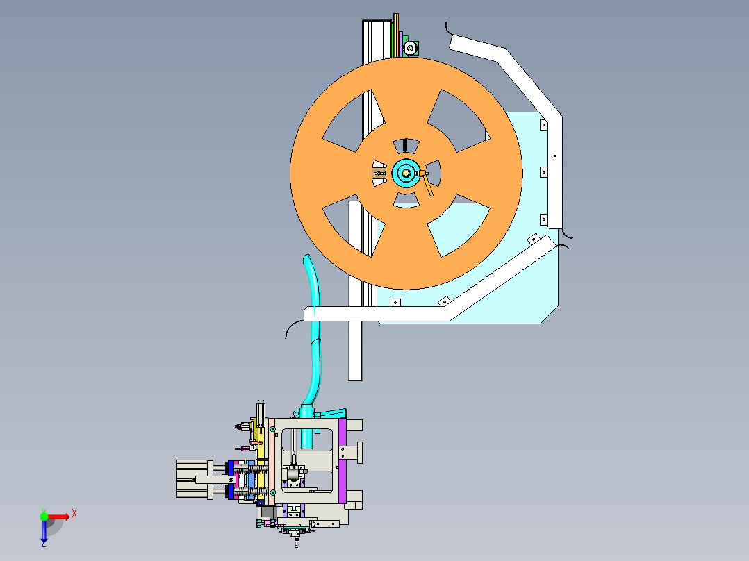 SIM裁切模俯视图