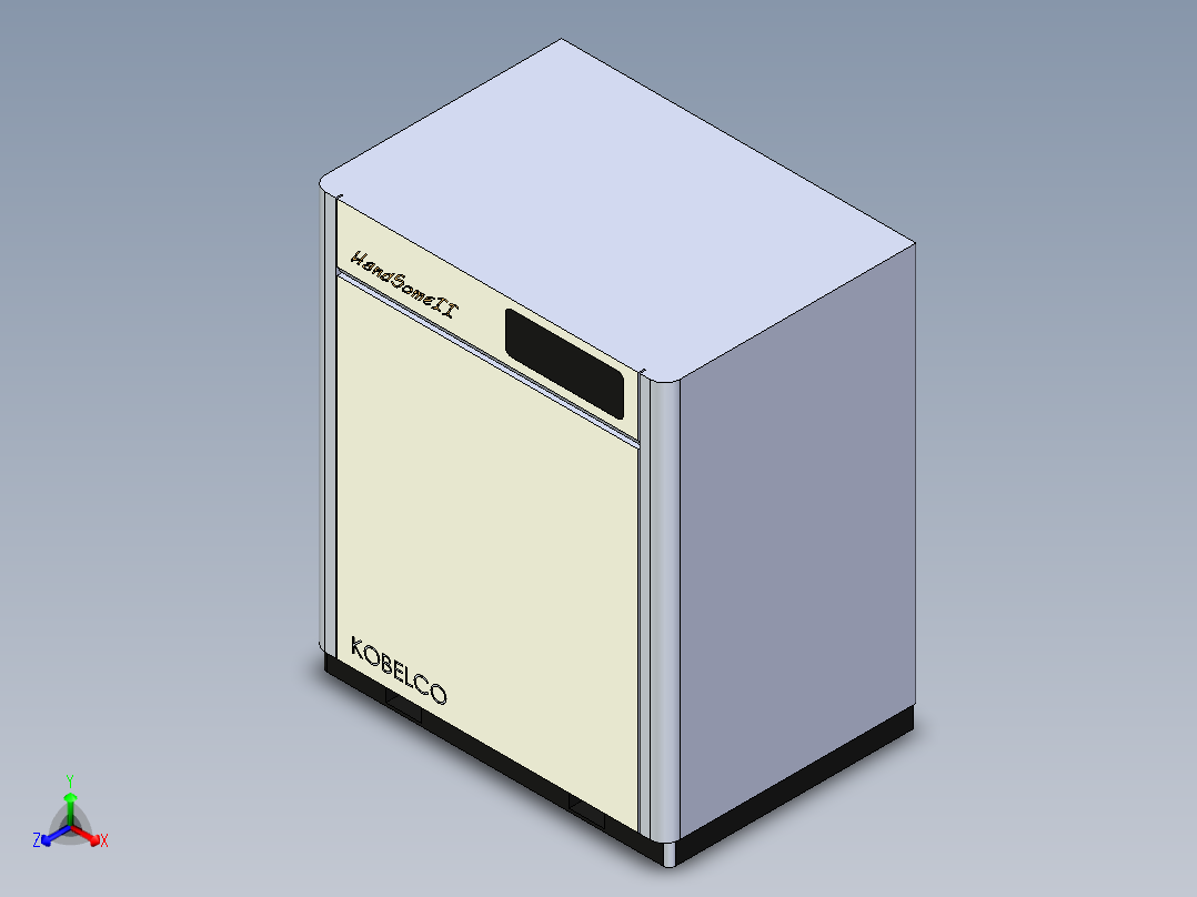 空气压缩机22KW - 37KW--stp正等轴测图