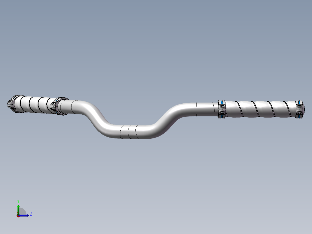 自行车手把左视图