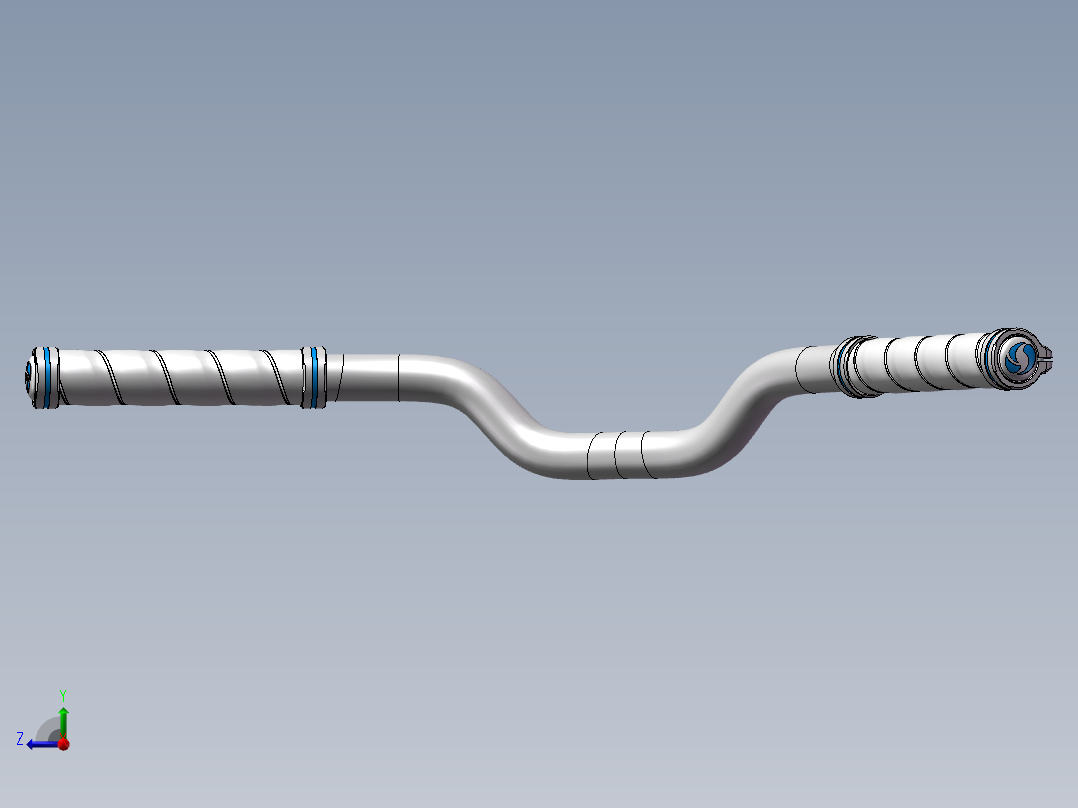 自行车手把右视图