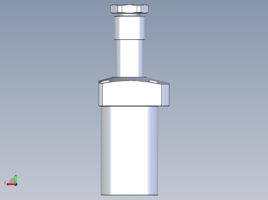 KOSMEKLHA0750-SR-Q35多系列多零件图纸模型后视图