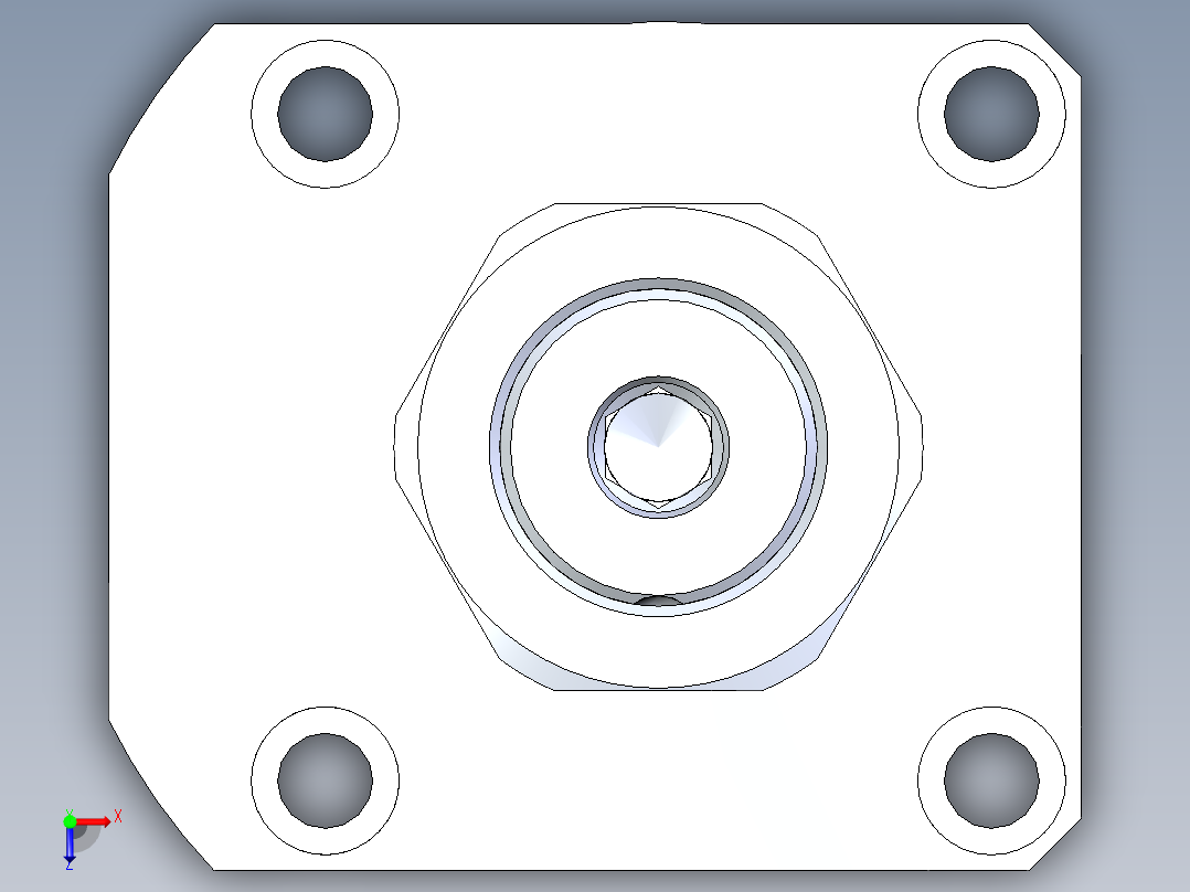 KOSMEKLHA0750-SR-Q35多系列多零件图纸模型俯视图
