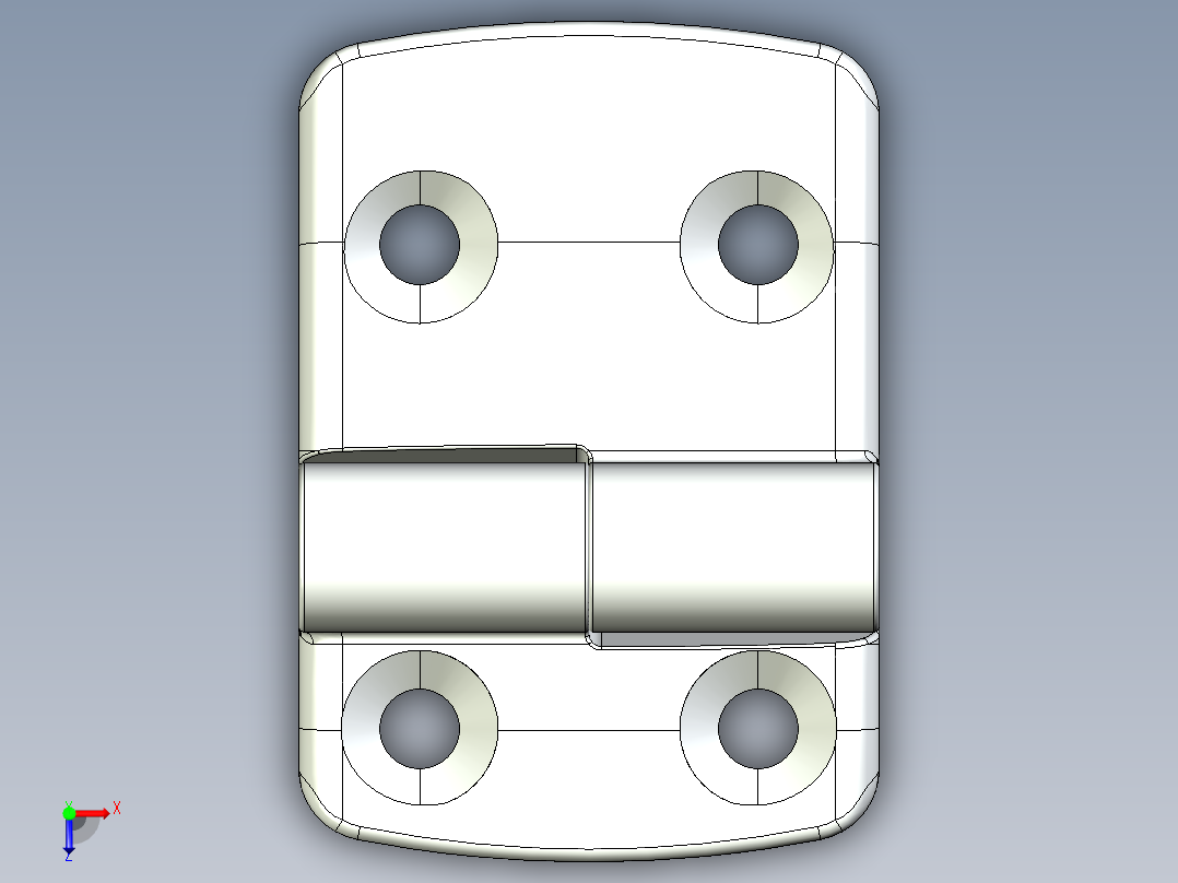 型材-KJN 25-45 DETACHABLE COMBI HINGE RIGHT 095K2545R00俯视图