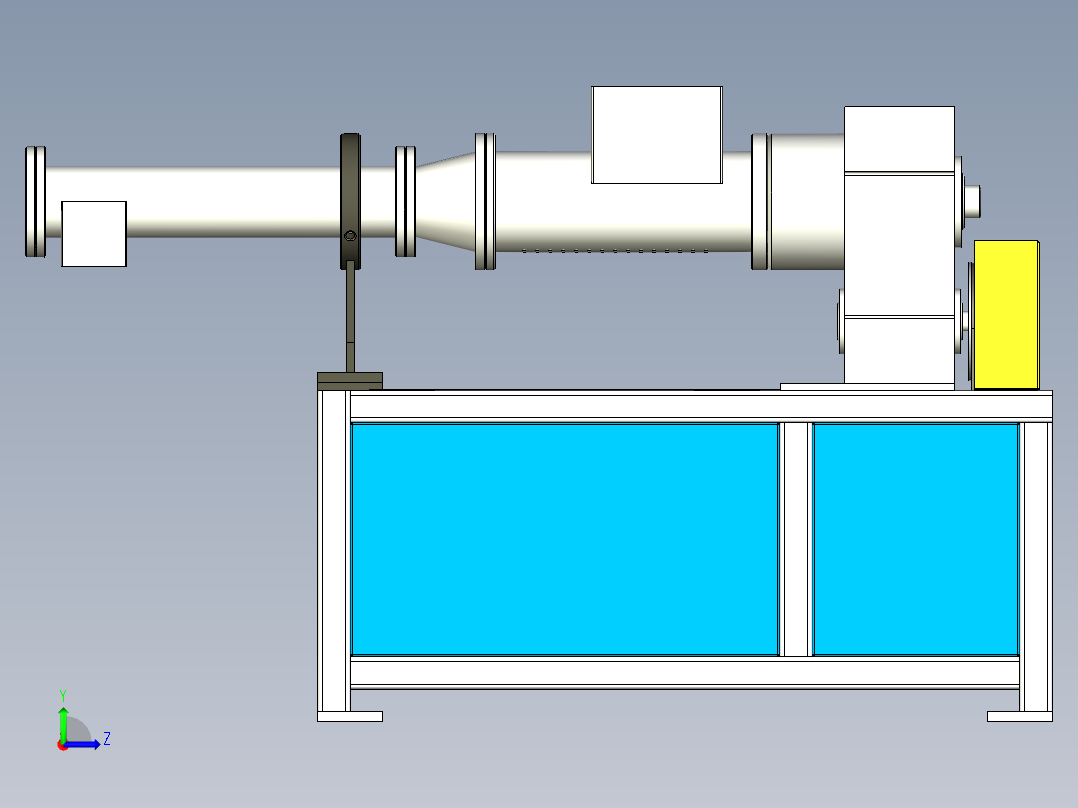 挤压式脱水机左视图