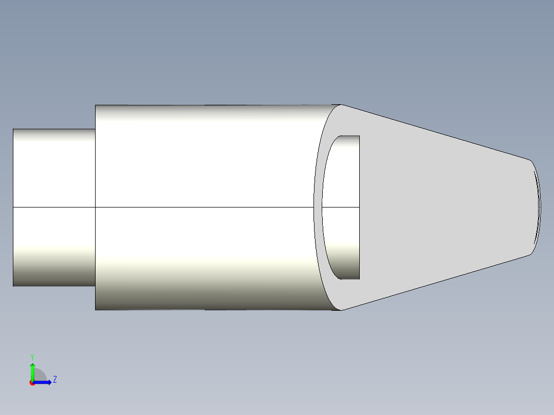 調整式把手(鋅合金)2440(B)-3D多系列多零件图纸模型左视图