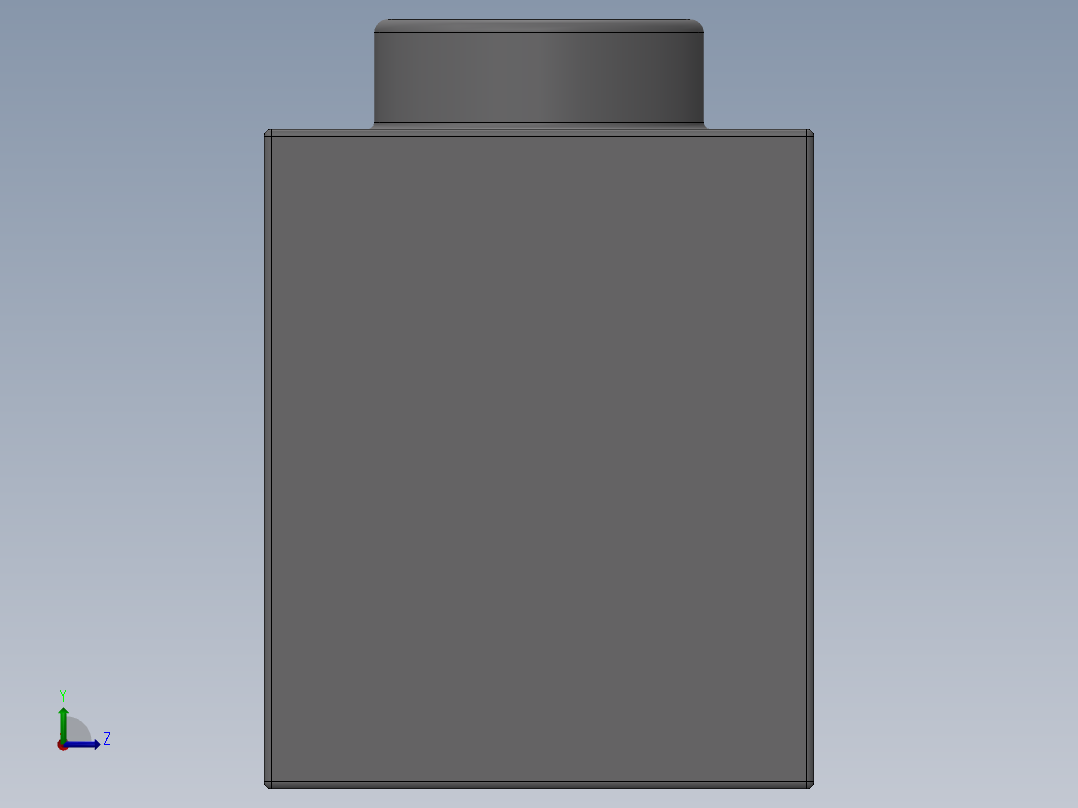 乐高机械组积木（横梁）-4211860 - 3895 Medium Stone Grey Technic Brick 1 x 12 with Holes左视图