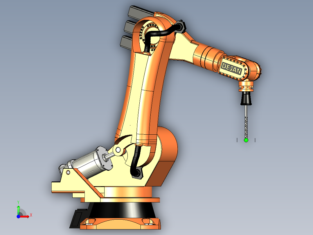机械手（人）catia非标自动化机械3D素材前视图