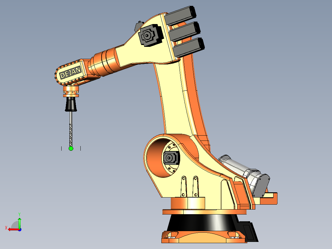 机械手（人）catia非标自动化机械3D素材后视图