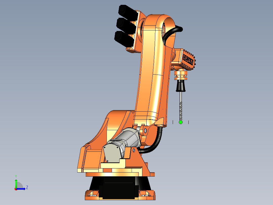 机械手（人）catia非标自动化机械3D素材左视图