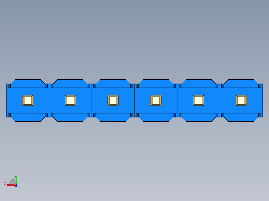 彩色公头100mil（2.54mm）系列-DS1021_blue_1x06p_100mil_Type5_rev1.0后视图