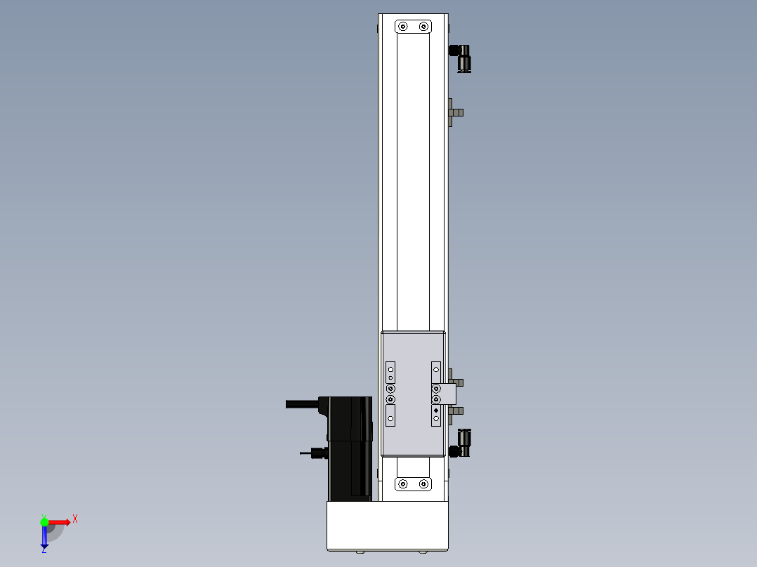 Toyo东佑达直线模组-ECH6-250-BR.igs俯视图