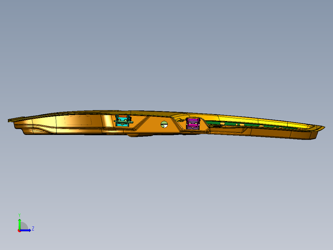 汽车车门组成钣金左视图