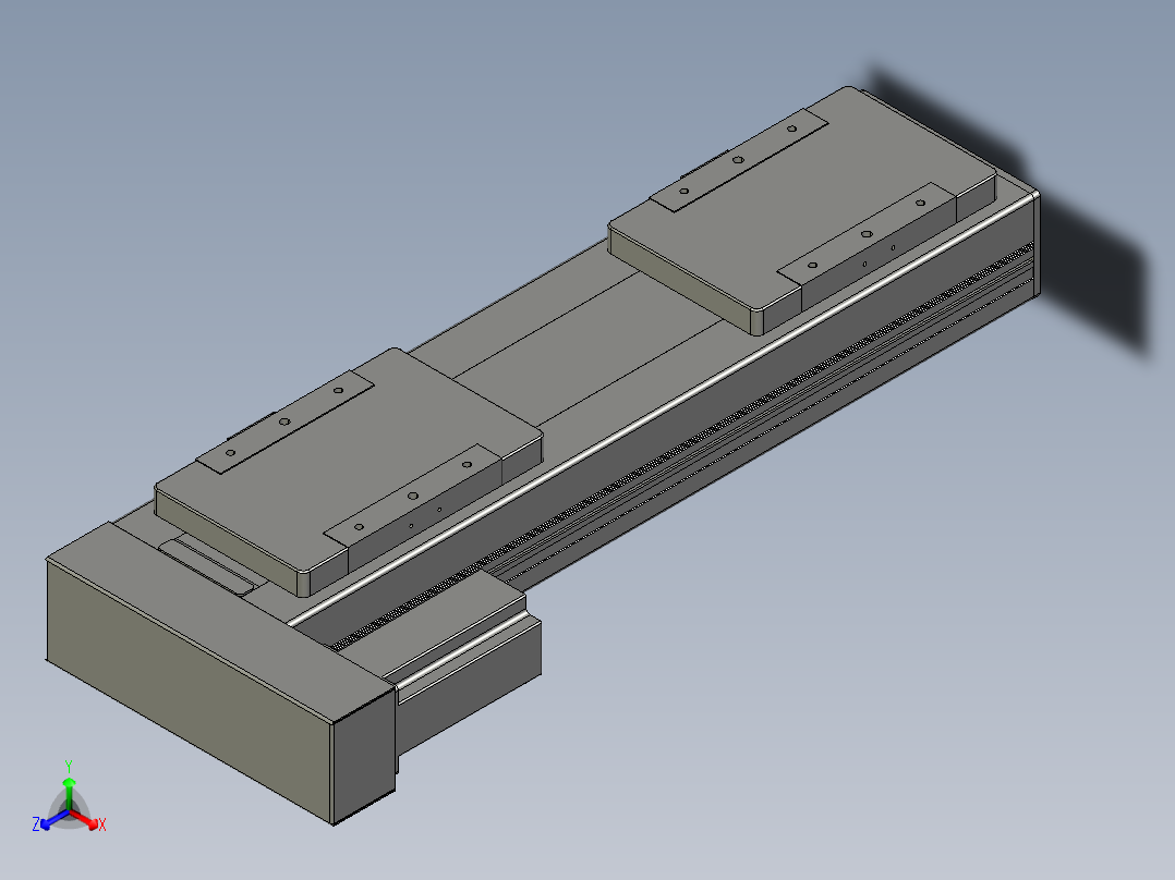直线模组LHC14-S300-L设计图纸