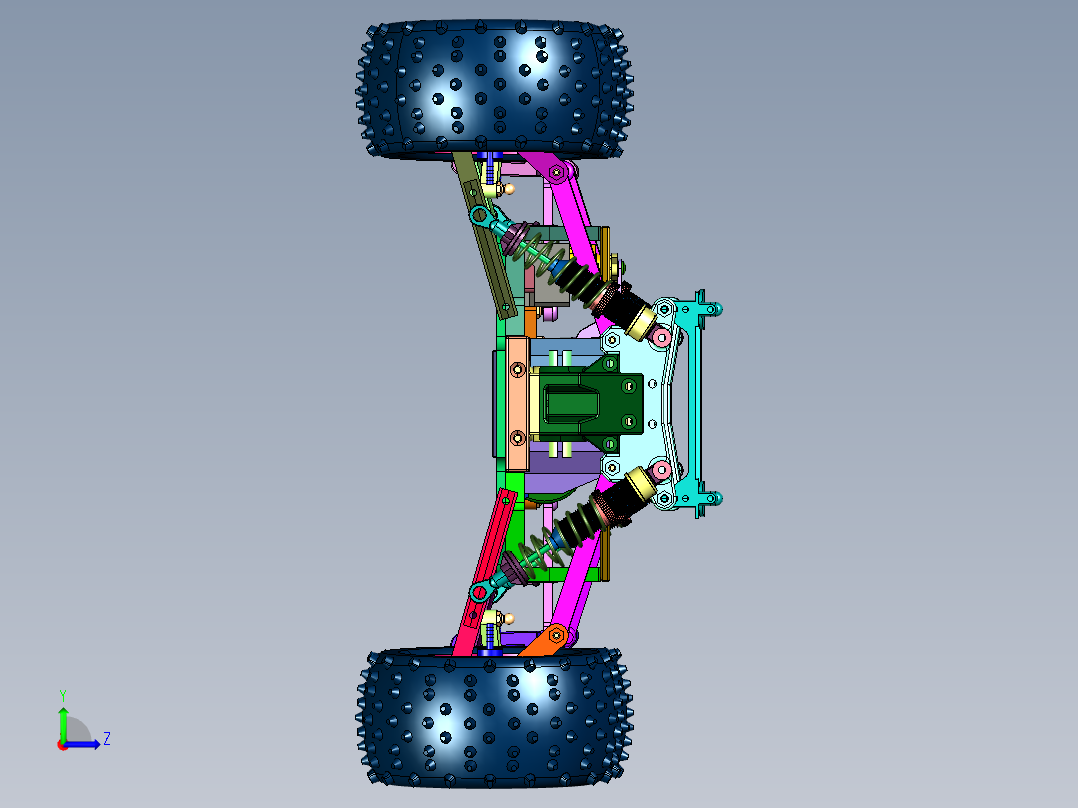 荒野特技遥控车左视图