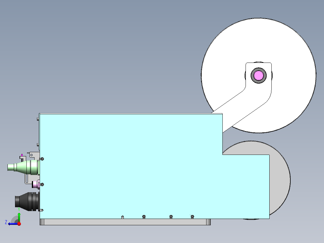 標準卷料送料機構;料寬範圍（0~150MM）右视图
