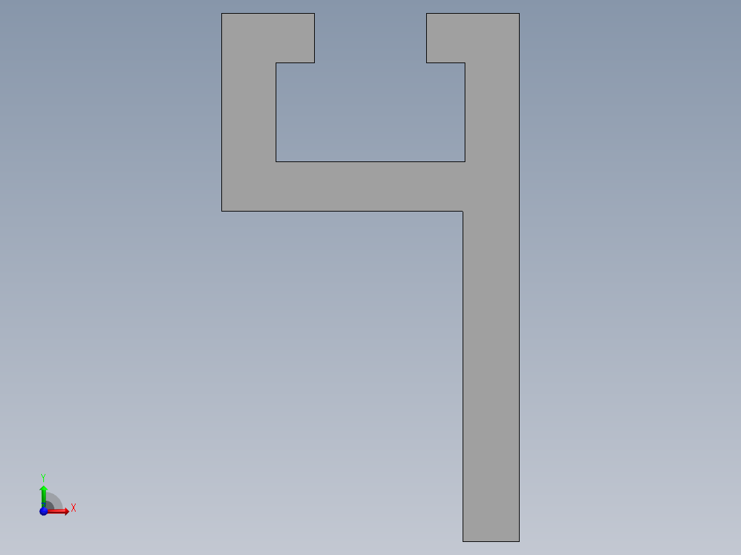 传感器通用安装型材-怡合达型号-ATS05-169-L200 自由添加安装孔加工前视图