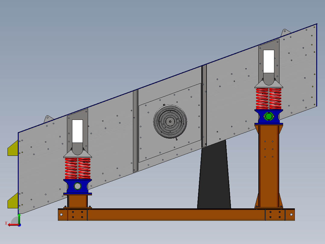 M309-2YA2460H型双层圆振动筛后视图