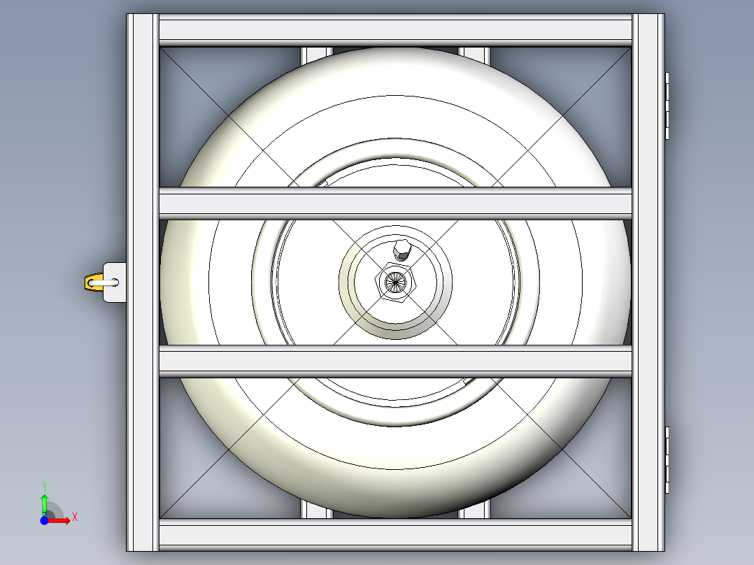 1,65x2,0x1,96食品拖车三轮快餐车前视图