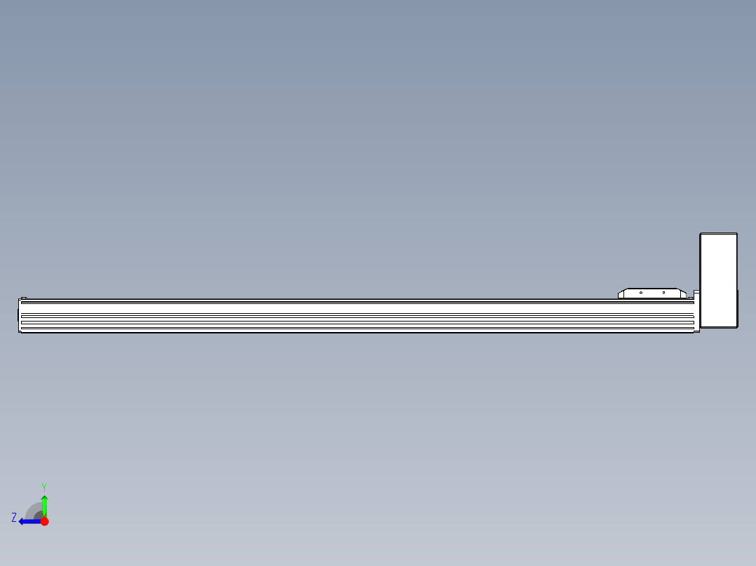 同步带全封闭直线模组TPA-HCB-85D-90-L1000-LU-C-P20-N3右视图