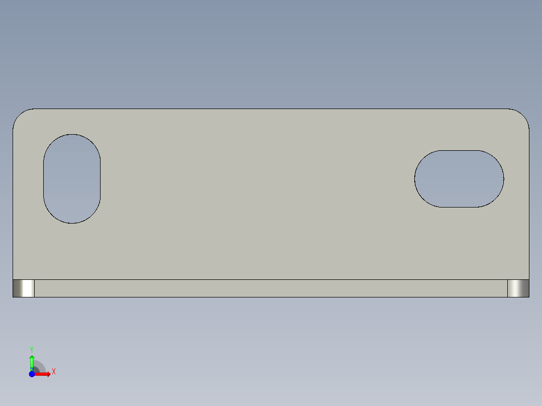 基恩士BL-650bracket_kc图纸模型前视图