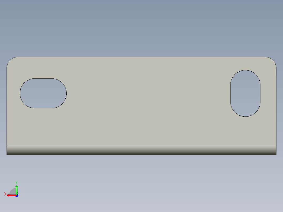 基恩士BL-650bracket_kc图纸模型后视图
