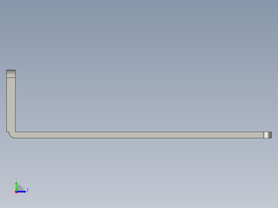 基恩士BL-650bracket_kc图纸模型左视图