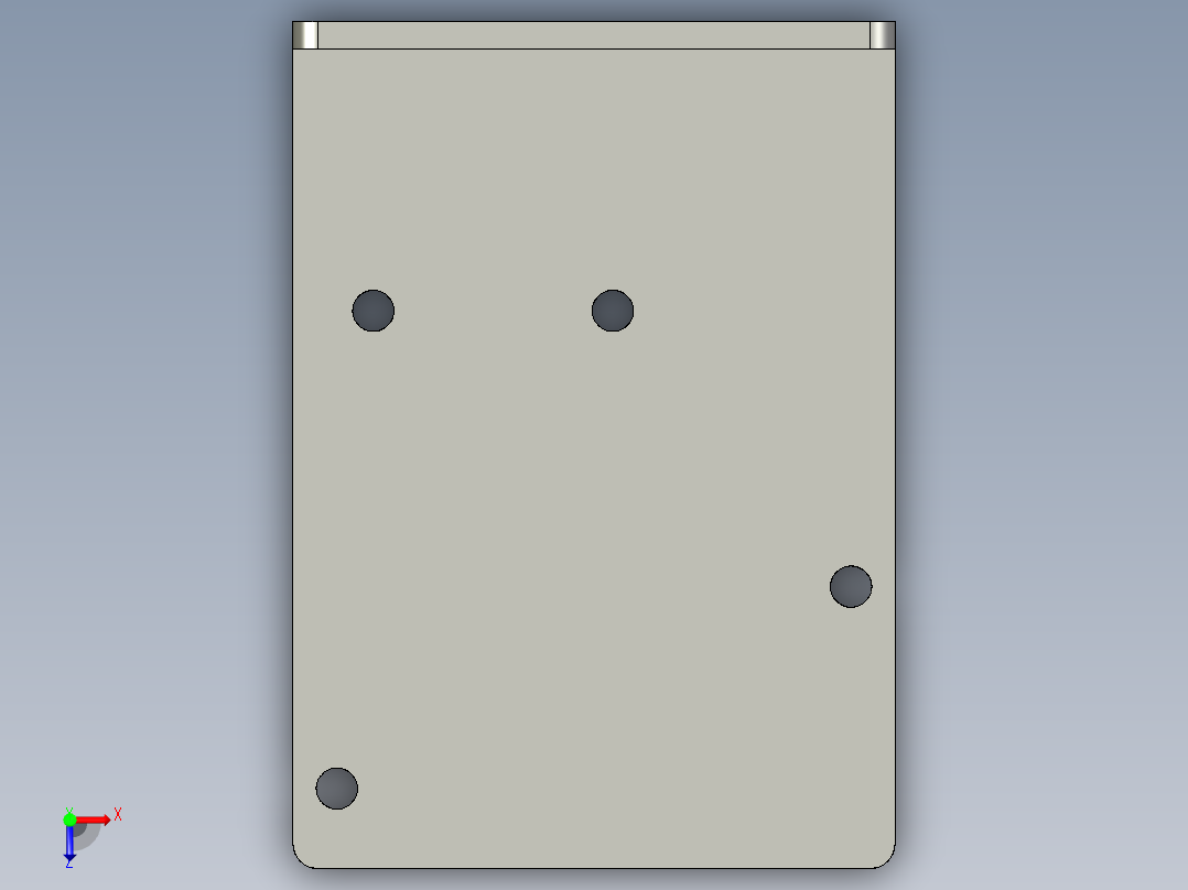 基恩士BL-650bracket_kc图纸模型俯视图