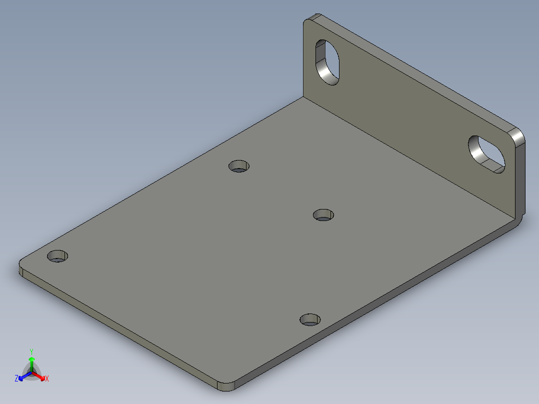 基恩士BL-650bracket_kc图纸模型正等轴测图