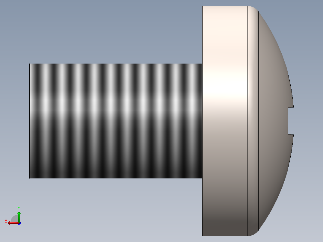螺丝 M2 x 十字盘头-M2 x 3 Screw head.SLDPRT后视图