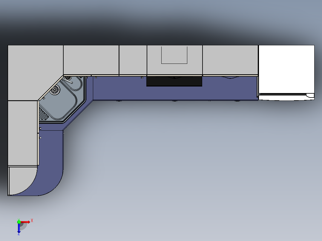 桌椅各类家具 (13)俯视图