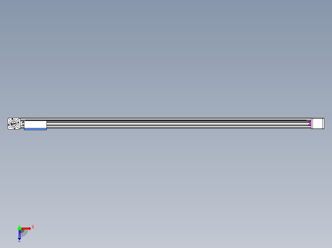 威洛博LB.GB同步带传动--欧规系列GB8-L192-S2100-BR-P75-K俯视图